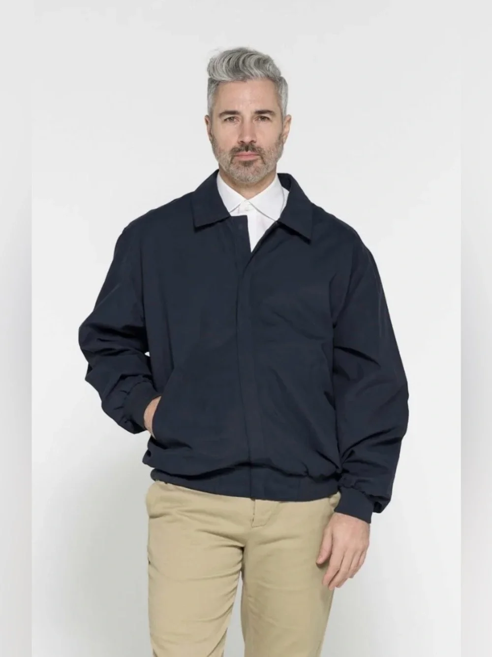 MagnaReady® X Weatherproof® Navy Golf Jacket with Magnetic Closures